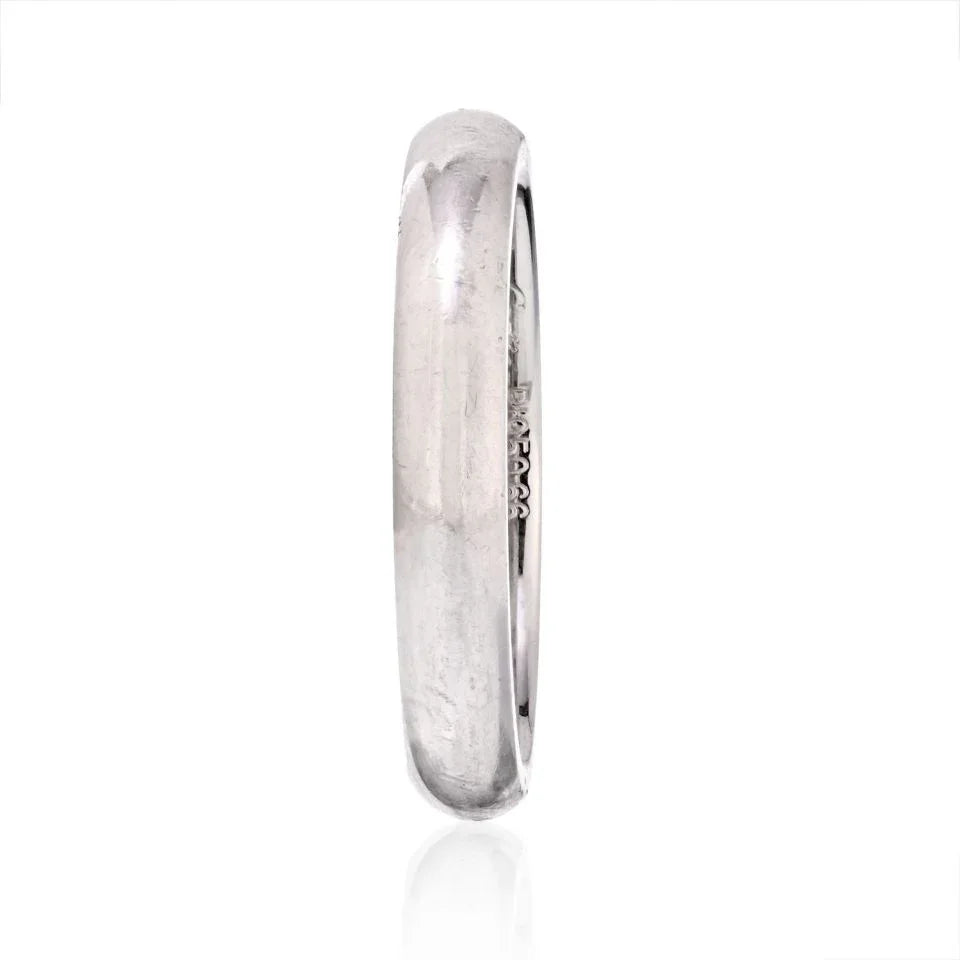 Carthttier Platinum Model 1895 Dome Mens Wedding Ring