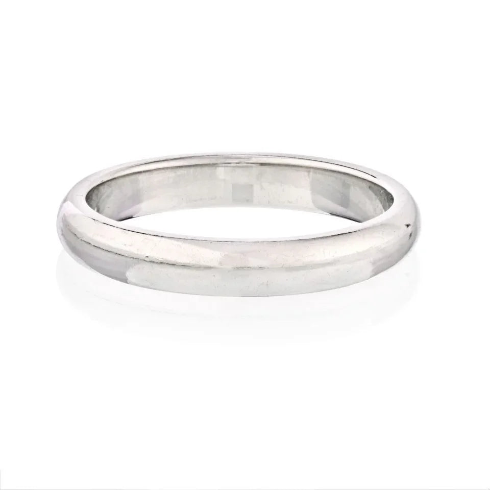 Carthttier Platinum Model 1895 Dome Mens Wedding Ring