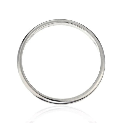 Carthttier Platinum Model 1895 Ladies Dome Wedding Ring