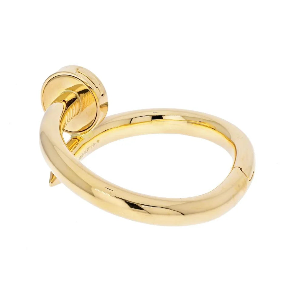 Carthttier Juste Un Clou 18K Yellow Gold Large Model Size 18 Bracelet