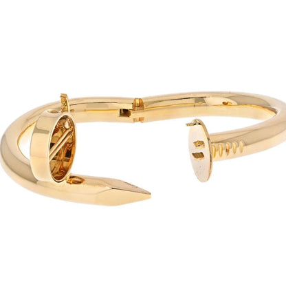 Carthttier Juste Un Clou 18K Yellow Gold Large Model Size 18 Bracelet