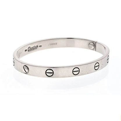 Carthttier 18K White Gold 1993 Love Bracelet Size 17 Bracelet