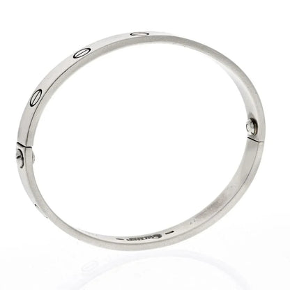 Carthttier 18K White Gold 1993 Love Bracelet Size 17 Bracelet