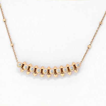 Carthttier 18K Yellow Gold Clash Diamond Necklace