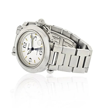 Carthttier Stainless Steel Pasha 35mm White Dial Round Women Watch