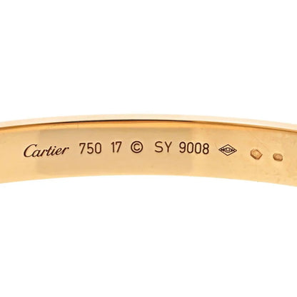Carthttier Love 18K Rose Gold Love Size 17 Bracelet