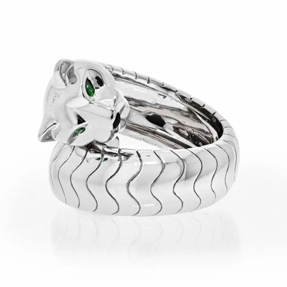 Carthttier 18K White Gold Lakarda Wrap Panthere Ring