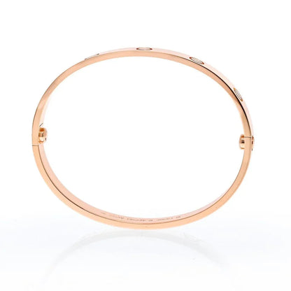 Carthttier Love 18K Rose Gold Love Bracelet SZ 17 Bracelet