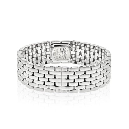 Carthttier 18K White Gold Swiss Made Panthere Ruban Quartz Women Watch