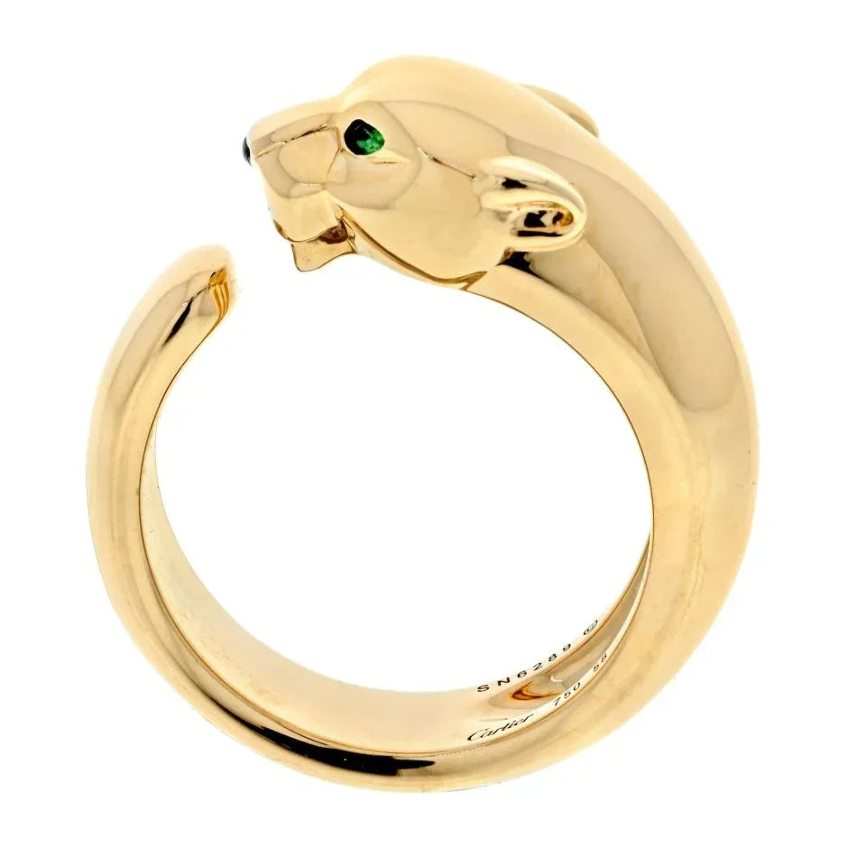 Carthttier 18K Yellow Gold Panthere De Carthttier Size 58 Ring
