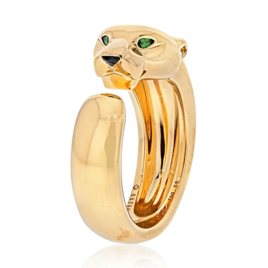 Carthttier 18K Yellow Gold Panthere De Carthttier Size 58 Ring