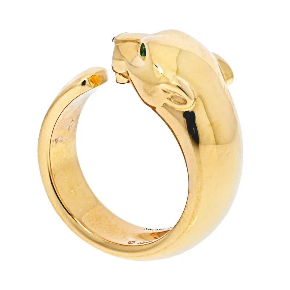 Carthttier 18K Yellow Gold Panthere De Carthttier Size 55 Ring