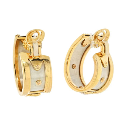 Carthttier 18K Two Tone Diamond Elephant Earrings