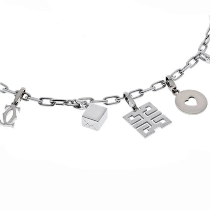 Carthttier 18K Two Tone Santos 12 Charm Necklace