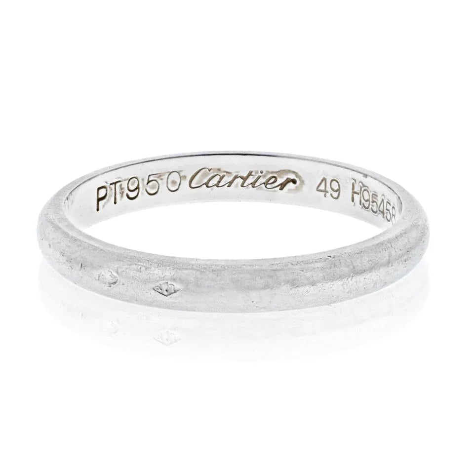 Carthttier Platinum Classic EU 49 Wedding Band