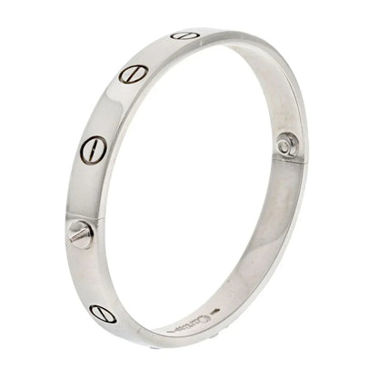 Carthttier 18K White Gold Older Model Size 16 Bracelet