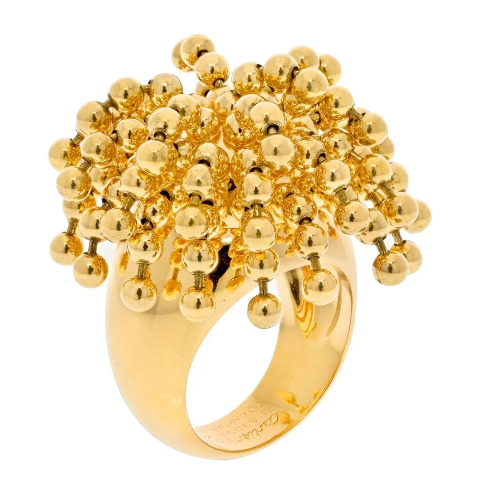 Carthttier 18K Yellow Gold Paris Nouvelle Vague Ring