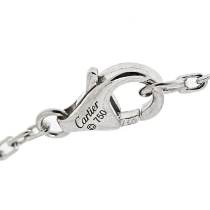 Carthttier Love 18K White Gold Love Diamond Pave Pendant Necklace