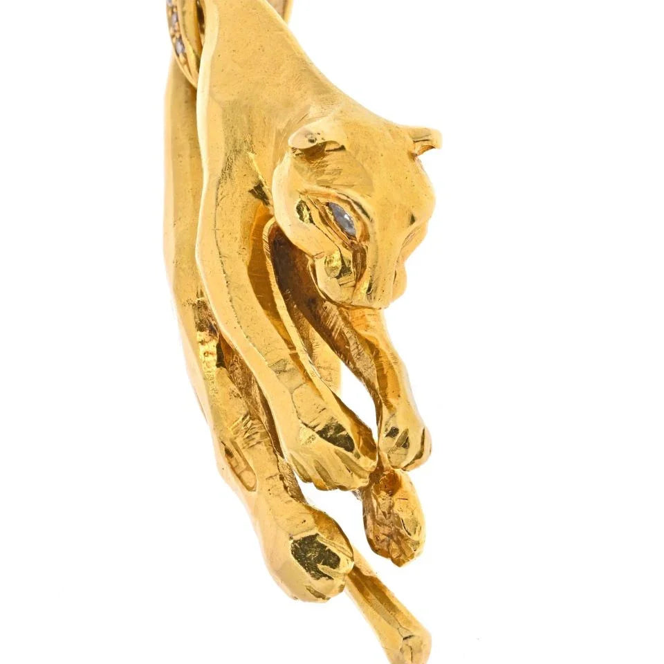 Carthttier 18K Yellow Gold Iconic Panthere Pendant