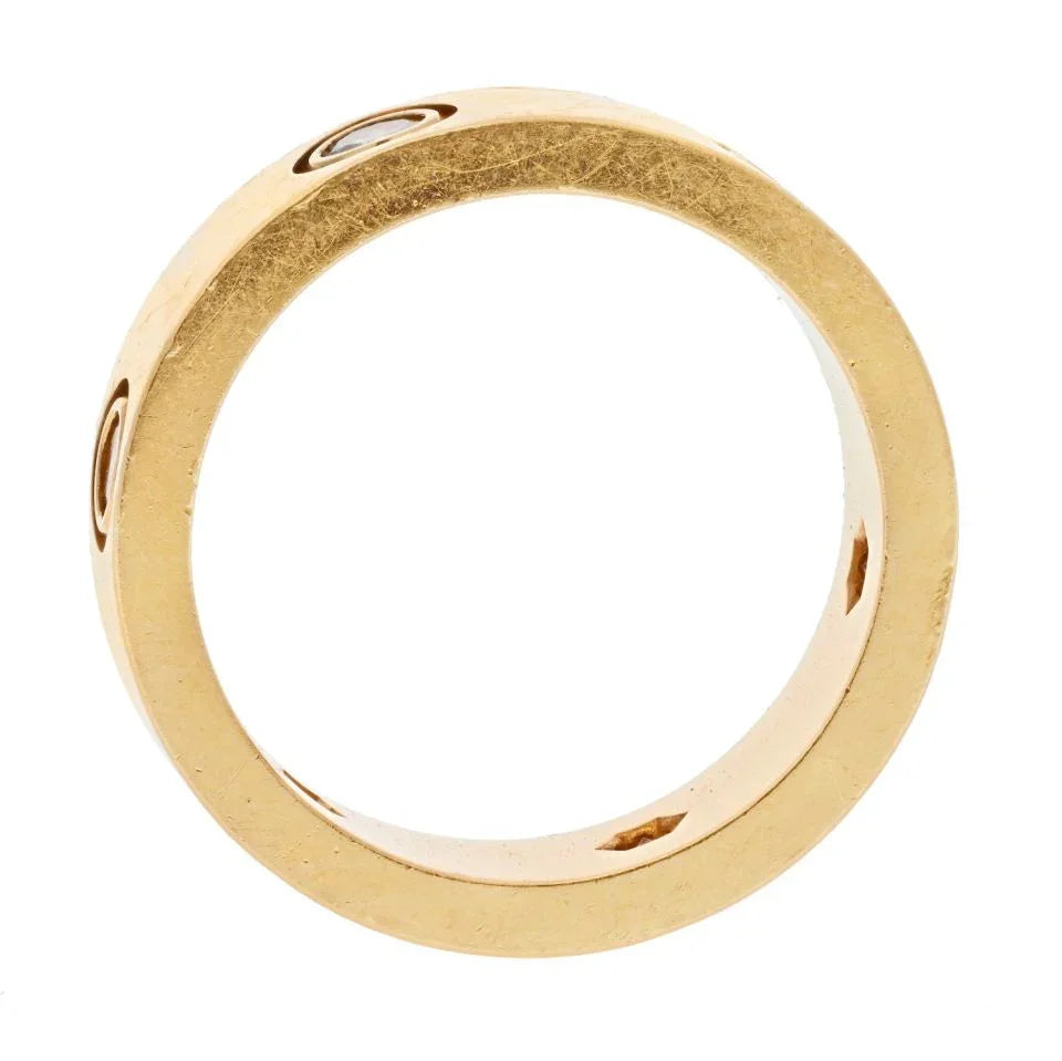 Carthttier Love 18K Yellow Gold 6 Diamond Love Ring