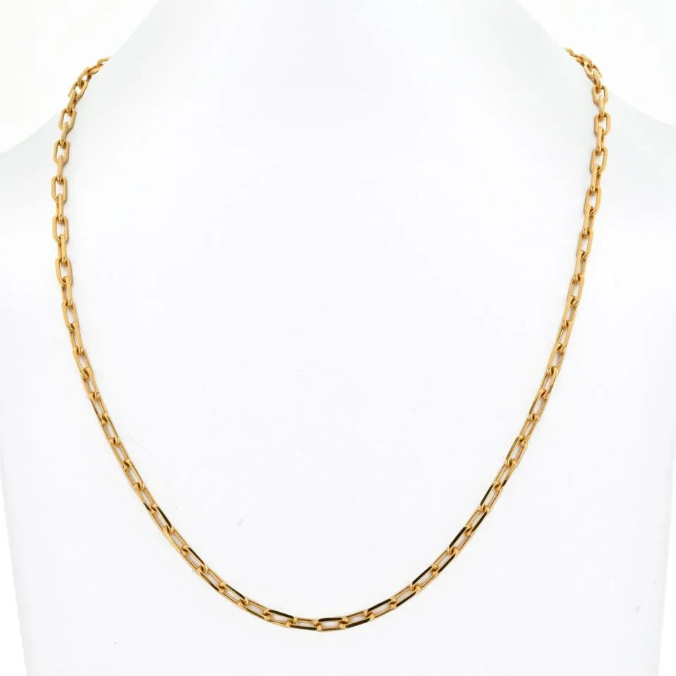 Carthttier 18K Yellow Gold Santos Link With Carthttier Certificate Necklace