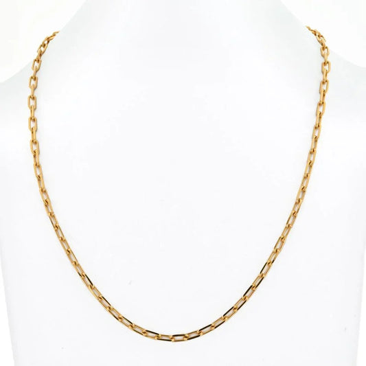 Carthttier 18K Yellow Gold Santos Link With Carthttier Certificate Necklace