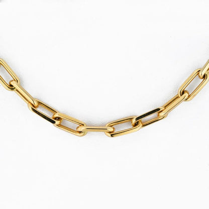 Carthttier 18K Yellow Gold Santos Link 21 Inch Chain Necklace