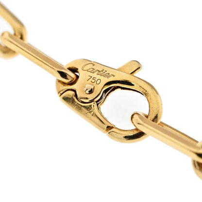 Carthttier 18K Yellow Gold Santos Link 21 Inch Chain Necklace