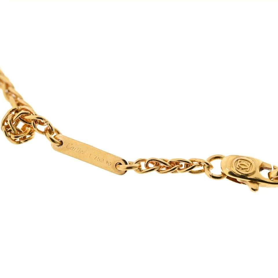 Carthttier 18K Yellow Gold Two Diamond Heart Charms On A Chain Necklace