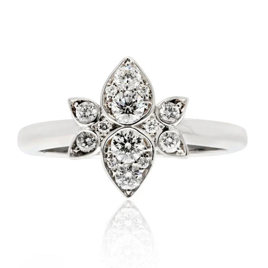 Carthttier 18K White Gold Carthttier Inde Myst¨¦rieuse Diamond Ring