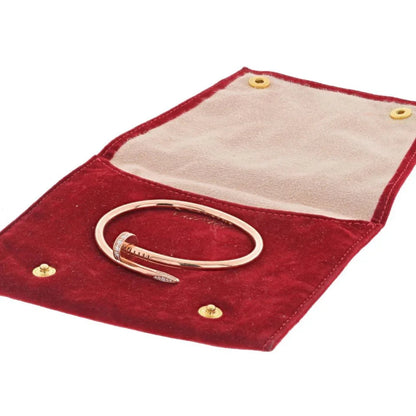 Carthttier Juste Un Clou 18K Yellow Gold Juste Un Clou Diamond Nail Bangle SZ 17 Bracelet