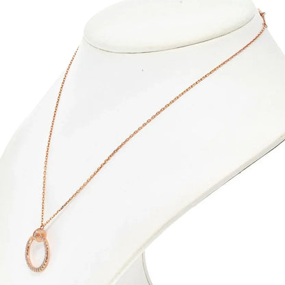 Carthttier Juste Un Clou 18K Rose Gold Juste Un Clou Pave Diamond Pendant Necklace