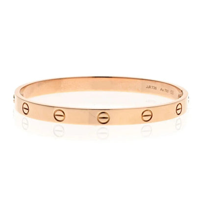 Carthttier Love 18K Rose Gold Love Size 18 Bracelet