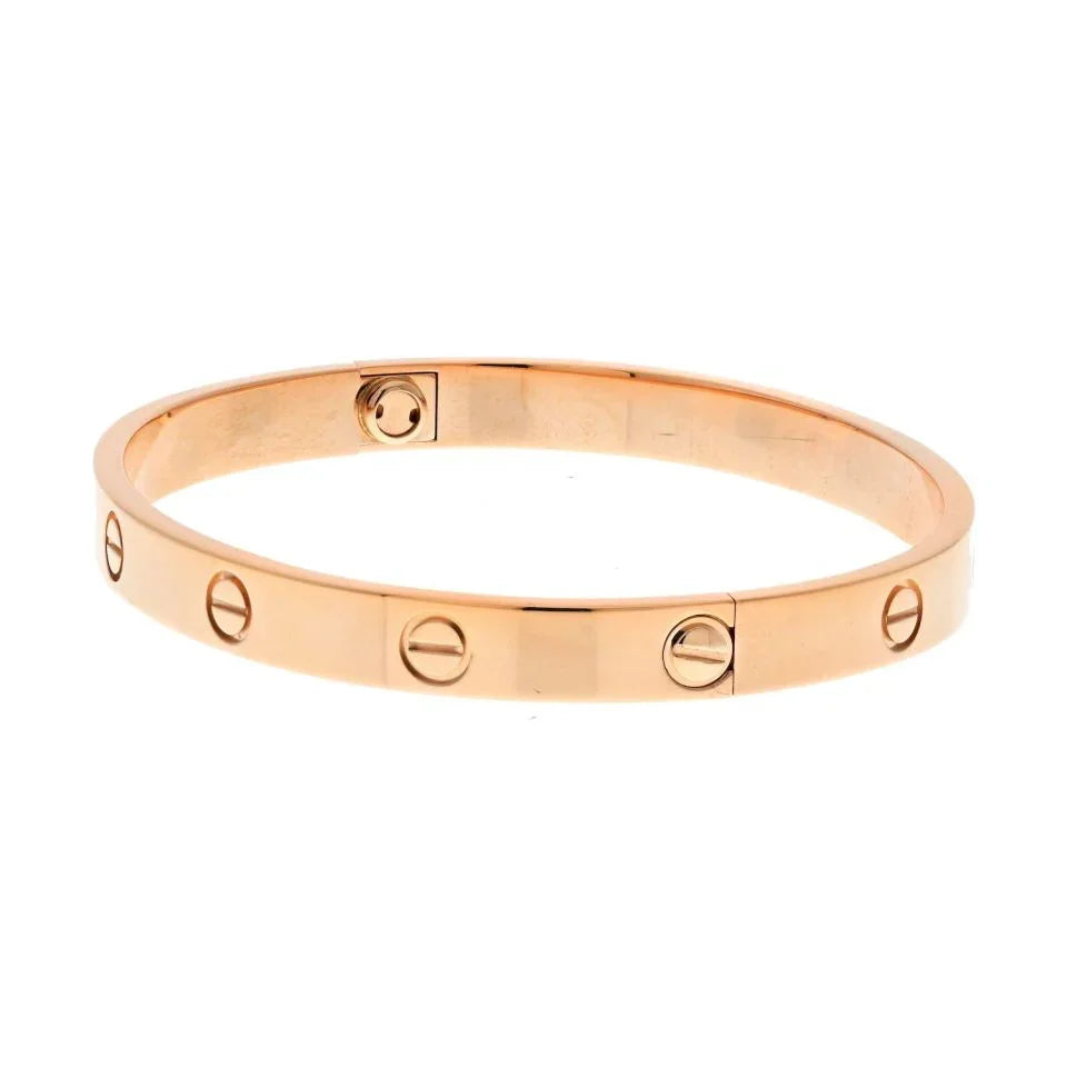 Carthttier Love 18K Rose Gold Love Size 18 Bracelet