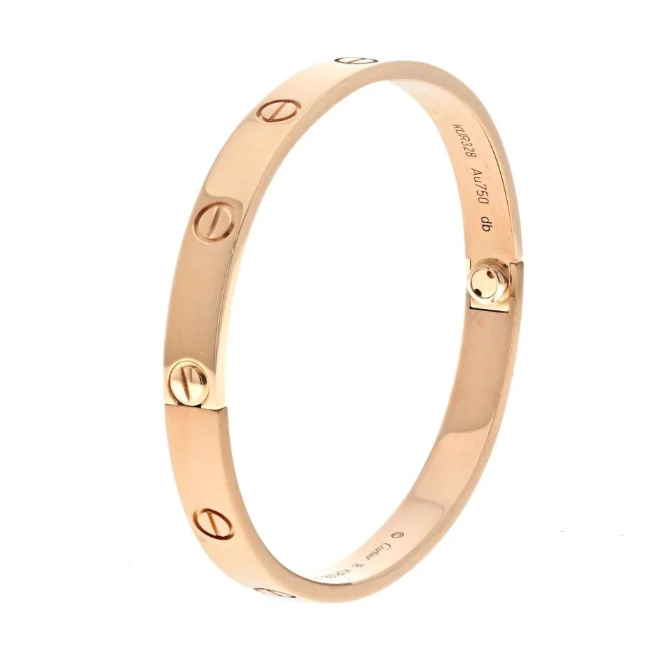 Carthttier Love 18K Rose Gold Love Size 18 Bracelet