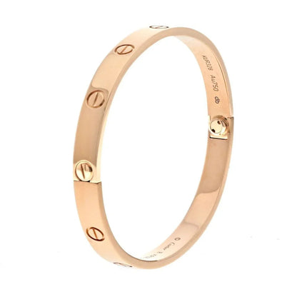 Carthttier Love 18K Rose Gold Love Size 18 Bracelet