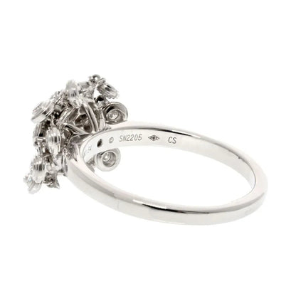 Carthttier 18K White Gold Diamant Leger De Diamond Cluster Ring