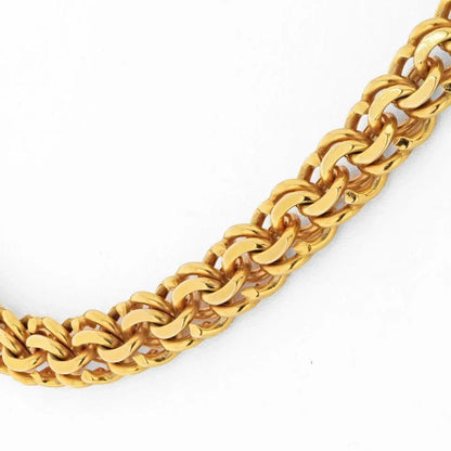 Carthttier 18K Yellow Gold Byzantine 16 inches Chain Necklace