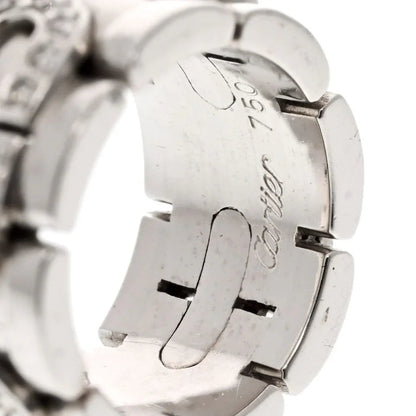 Carthttier 18K White Gold Panthere Maillon Ring
