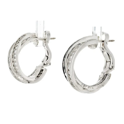 Carthttier Trinity 18K White Gold Trinity Diamond Earrings