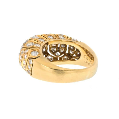 Carthttier 18K Yellow Gold Diamond Cocktail Ring