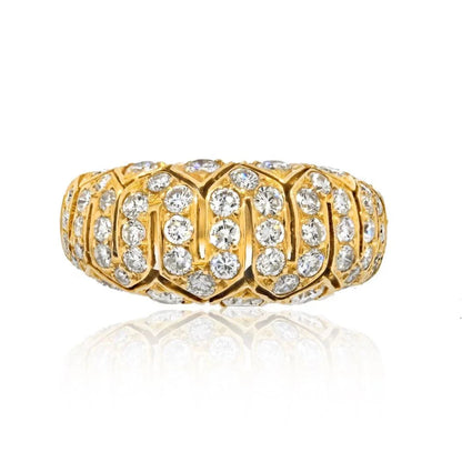 Carthttier 18K Yellow Gold Diamond Cocktail Ring