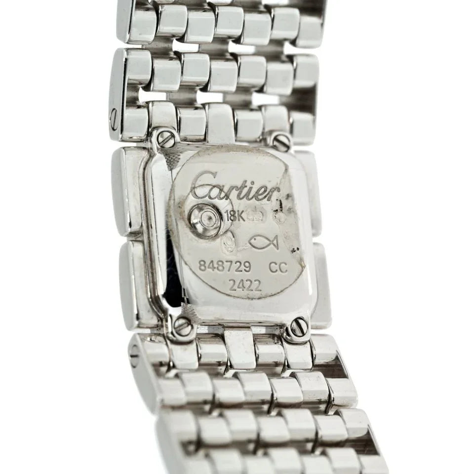 Carthttier Panthere 2422 18K White Gold Diamond Ladies Watch