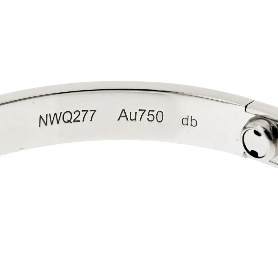 Carthttier Love 18K White Gold Love Size 18 Bracelet