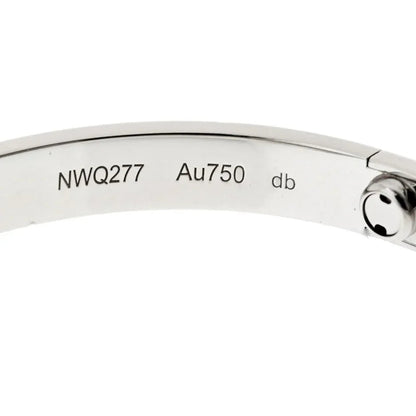 Carthttier Love 18K White Gold Love Size 18 Bracelet