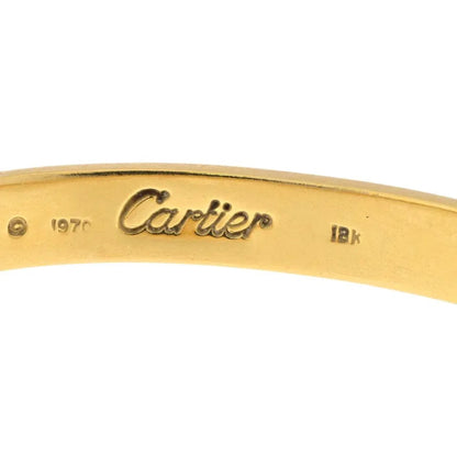 Carthttier 18K Yellow Gold 1970 Aldo Cipullo Size 17 Love Bracelet