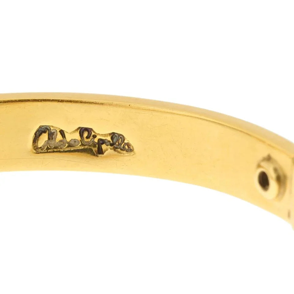Carthttier 18K Yellow Gold 1970 Aldo Cipullo Size 17 Love Bracelet