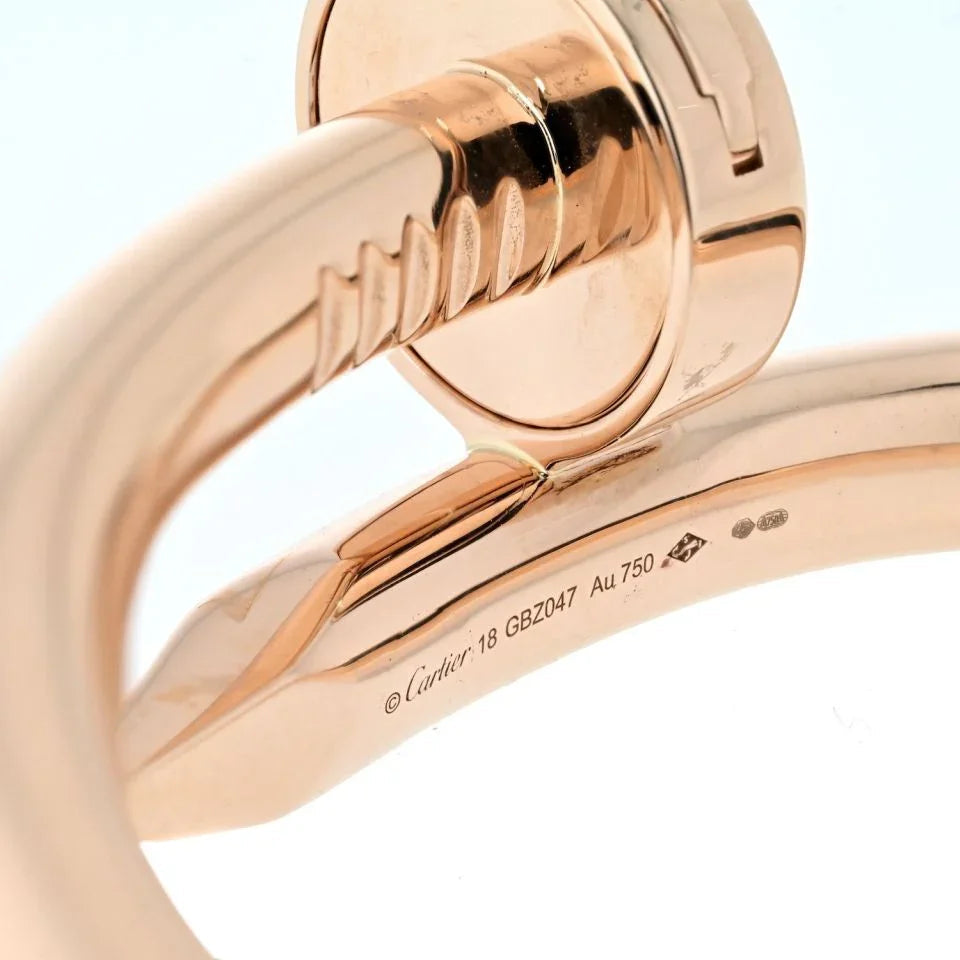 Carthttier Juste Un Clou 18K Rose Gold Large Model Size 18 With Paperwork Bracelet
