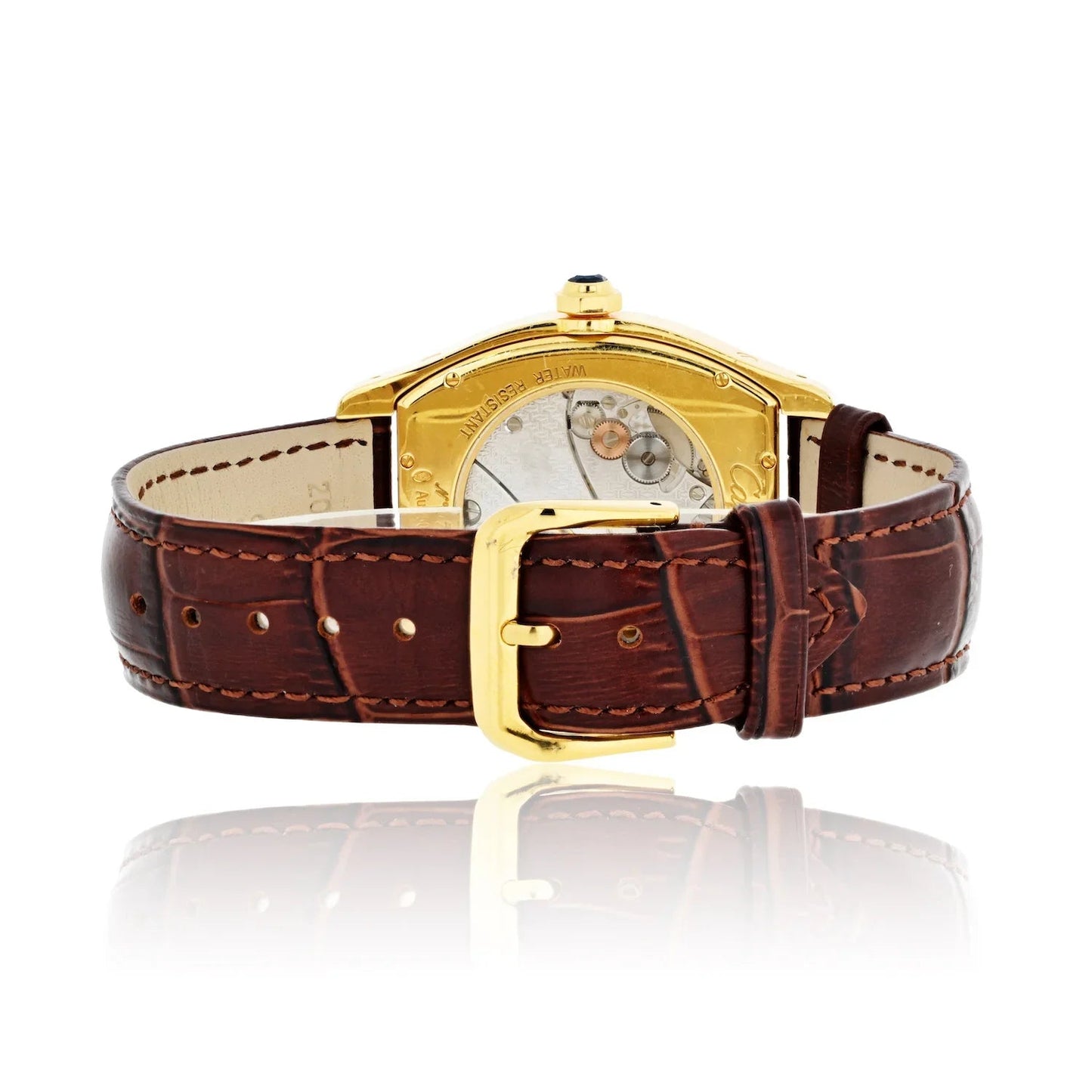 Carthttier Tortue Panth¨¨re Face Limited Edition Enamel and Yellow Gold Women Wristwatch