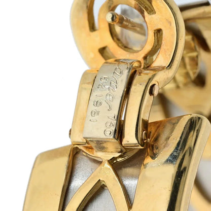 Carthttier Platinum & 18K Yellow Gold Walking Panthere Earrings